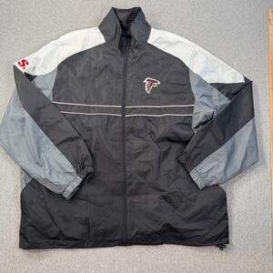 Atlanta Falcons Dunbrooke Sports Illustrated Black Windbreaker Jacket Mens XL